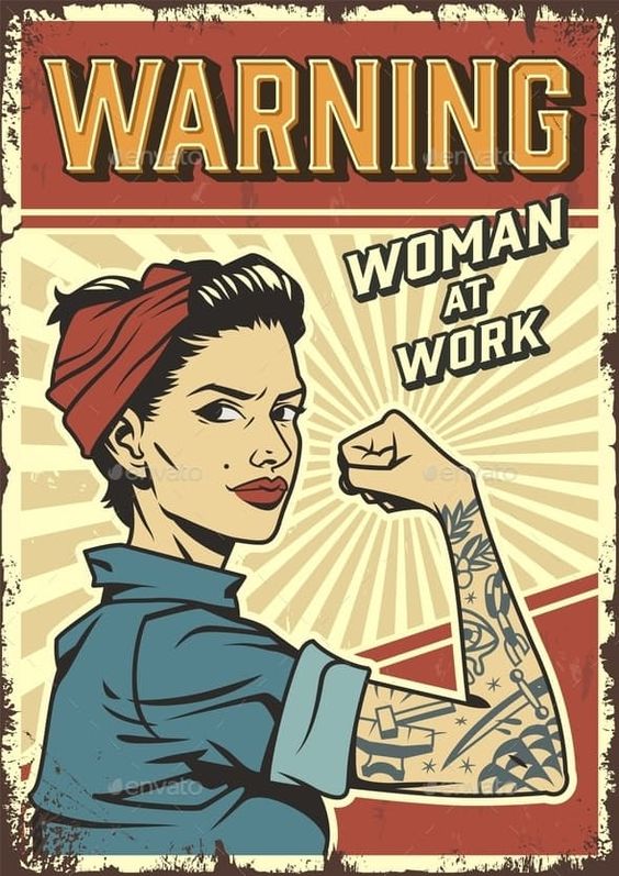 Warnning: Woman At Work